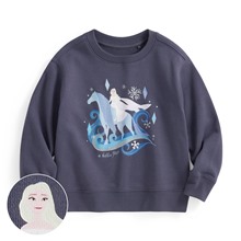 迪士尼系列毛圈印花圓領衫-15-童