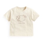 竹節棉寬鬆動物印花T恤-童