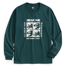 Jurassic World長袖印花T恤-06-男