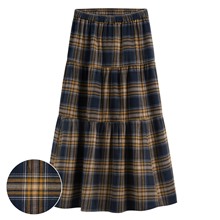 法蘭絨蛋糕長裙-女