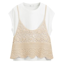 兩件式針織吊帶上衣-女