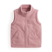 Fleece立領背心-童