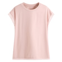 柔滑棉網紗連袖上衣-女