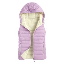 極輕羽絨玩色背心-女