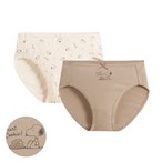史努比系列棉質中腰內褲(2入)-女