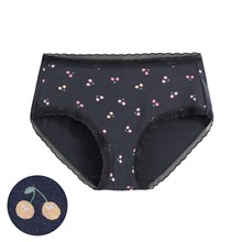 莫代爾蕾絲櫻桃中腰內褲-女