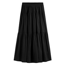 細褶蛋糕長裙-女