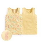 純棉網眼印花背心(2入)-Baby