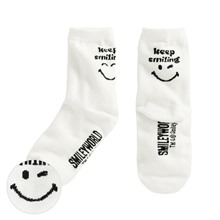 SmileyWorld®文字中筒襪-童
