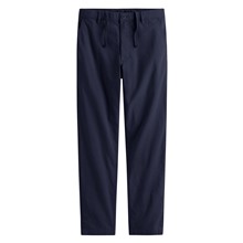 棉麻休閒長褲-男