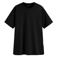 竹節棉寬鬆長版T恤-女