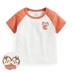 迪士尼系列純棉拉克蘭袖印花T恤-Baby