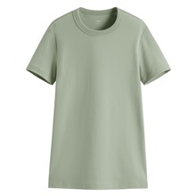 純棉厚實圓領T恤-女