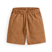 竹節棉口袋短褲-童