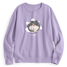 迪士尼系列刷毛印花圓領衫-10-女