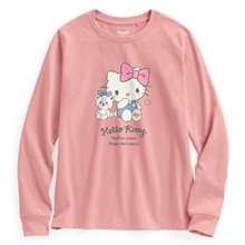 三麗鷗長袖印花T恤-01-女