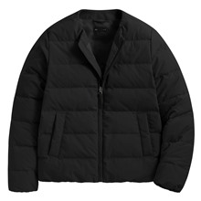 極暖羽絨無領外套-女