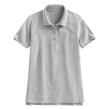 棉質網眼彈性polo衫-女