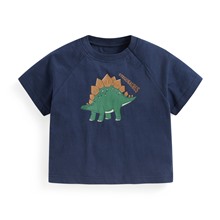 竹節棉寬鬆恐龍印花T恤-Baby