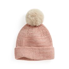 毛球針織帽-女