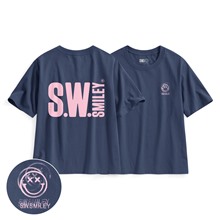 S.W.SMILEY®寬版印花T恤-07-女