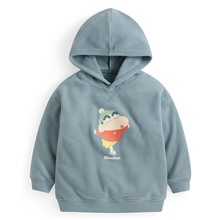 蠟筆小新Fleece寬鬆連帽上衣-童