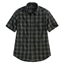 格紋短袖襯衫-男