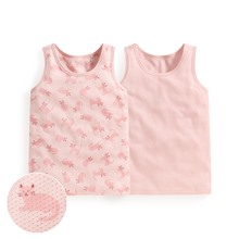 純棉網眼印花背心(2入)-童