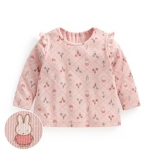 Miffy羅紋荷葉造型印花T恤-Baby