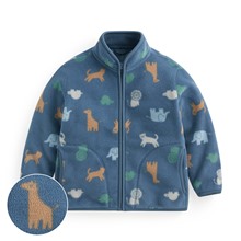 Fleece印花立領外套-童