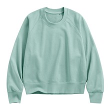 毛圈寬版休閒圓領衫-女