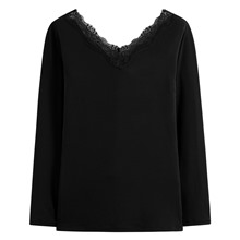 heatup蕾絲領八分袖上衣-女