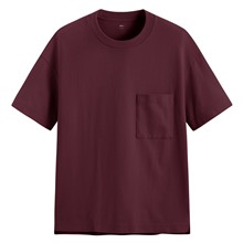 粗紡寬版口袋T恤-男