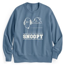 史努比系列毛圈印花圓領衫-15-男