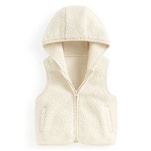 仿羊羔絨連帽背心-Baby