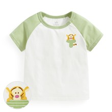 迪士尼系列純棉拉克蘭袖印花T恤-Baby