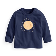 可愛天空長袖印花T恤-Baby