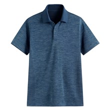 吸排無側縫網眼polo衫-男
