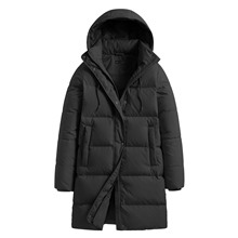 極暖羽絨長版外套-女