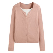 羅紋假兩件毛衣-女