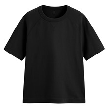 粗紡寬版拉克蘭袖T恤-男