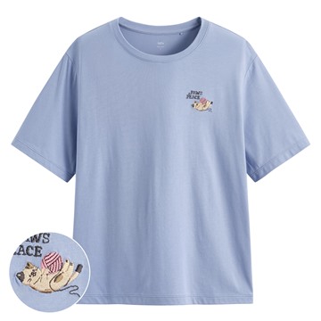 莫代爾寬版電繡上衣-女