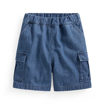 牛仔工裝五分褲-童