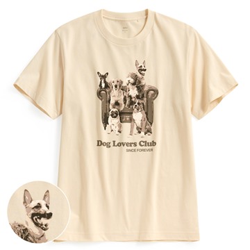 動物印花T恤-01-男