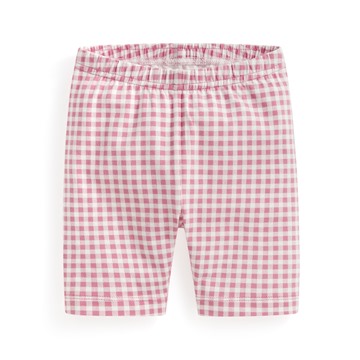 彈力格紋五分內搭褲-Baby