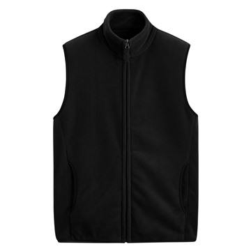 Fleece立領背心-男
