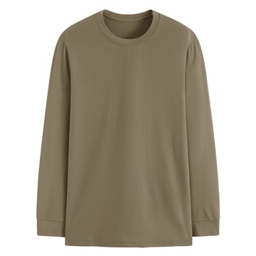 heatup圓領九分袖上衣-男