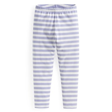 磨毛羅紋條紋內搭褲-童