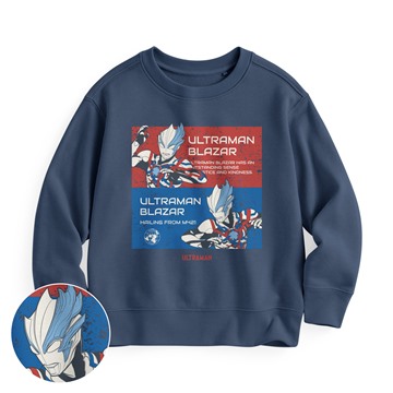 超人力霸王毛圈印花圓領衫-02-童