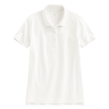 棉質網眼彈性polo衫-女